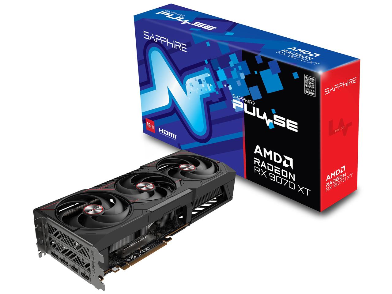 SAPPHIRE PULSE Radeon RX 9070 XT GAMING 16GB (PULSERX9070XT16GB/11348-03-20G)