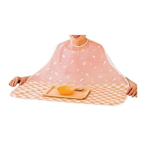 ケアファッション 食事用エプロン オレンジ 38919-31