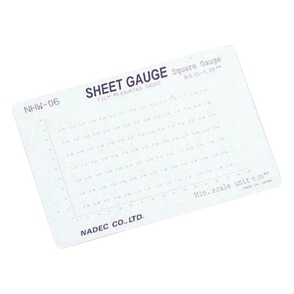 アズワン 顕微鏡用スケール(シートゲージ)　スクエアゲージ NHW-06 1個