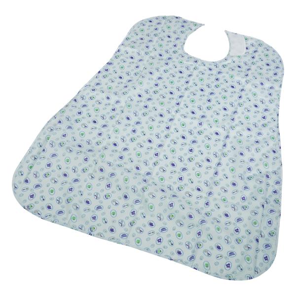 アズワン さわやか食事用エプロン ダイニング ブルー