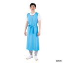 ホワイセル (WHISeL) 入浴介助エプロン ブルー F WH90044 1枚