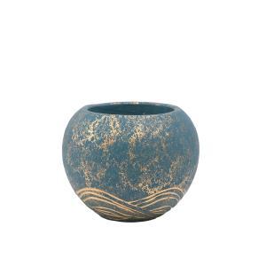 ケー・イー・アイ NY449-A-BG NYセメントサークルポット L ブラックゴールド【入数:2】