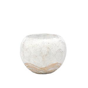 ケー・イー・アイ NY449-A-WH NYセメントサークルポット L ホワイト【入数:2】