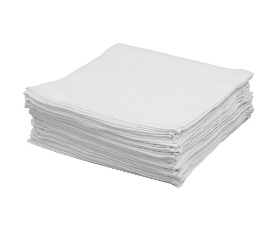 テンダイ 格子柄おしぼりタオル 50枚組 ホワイト A219603 1袋(50枚入)