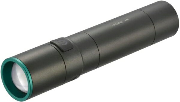 OHM オーム電機 充電式LEDライト(USB-C充電式/420 lm/連続点灯11時間 Low/保護等級IPX4/ブラック) LH-C42B5