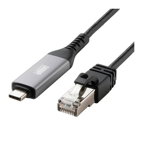 SANWASUPPLY ����掠�ץ饤 USB Type-C LAN�Ѵ������֥�(Gigabit�б���3m)(KB-SL6CLAN03BK)