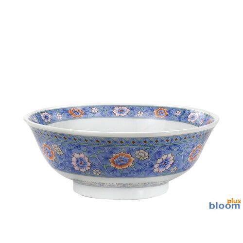 ブルーム ≪メーカー取寄≫青華唐草 高台中華丼[日本製 美濃焼 食器] (-)【入数:10】