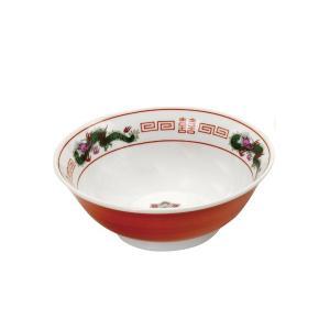 ブルーム ≪メーカー取寄≫昔ながらの ラーメン鉢 朱巻龍[日本製 美濃焼 食器] (-)【入数:2】