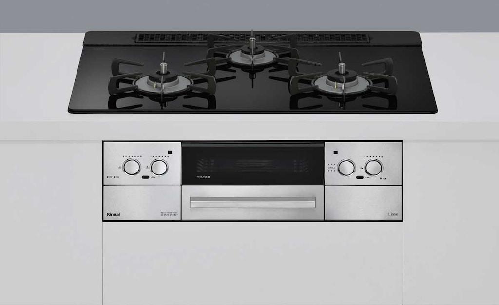 RINNAI リンナイ RHX71W42J1RW ビルトインガスコンロ Lisseシリーズ 標準幅75cm スモーキーピンク【同等品:RHS71W42J1RSTW】