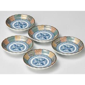 ブルーム ≪メーカー取寄≫染錦祥瑞 中皿揃[日本製 美濃焼 食器]ギフト (-)【入数:12】(3)