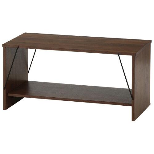 不二貿易 EZBOワイヤーテーブル MBR 色:ミディアムブラウン 品番:71866