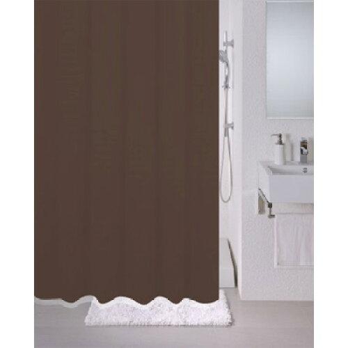 フルネス シャワーカーテン ブリーズ 無地タイプ 幅130×高さ180cm ブラウン (1024472)