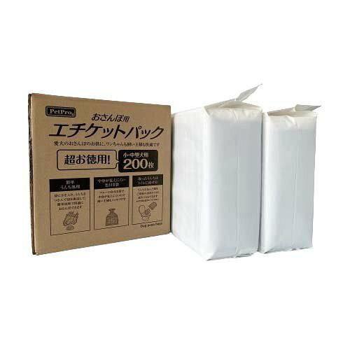 [ペットプロジャパン]ペットプロ おさんぽ用エチケットパック 200枚入 (-)