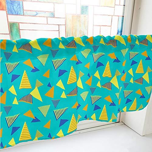 NOBORIYA のぼり屋 カフェカーテン 三角 1000×450mm 緑・40453 (1390140)