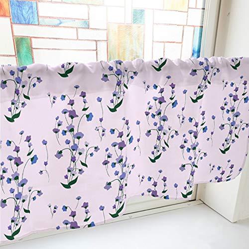 NOBORIYA のぼり屋 カフェカーテン スミレ 1000×450mm ピンク・40797 (1390312)