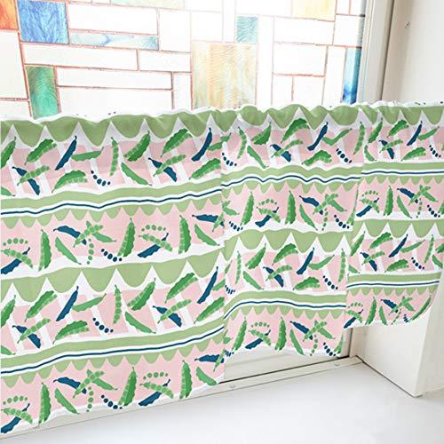 のぼり屋(Noboriya) カフェカーテン さやえんどう 1000×450mm 緑・40965 (1390396)