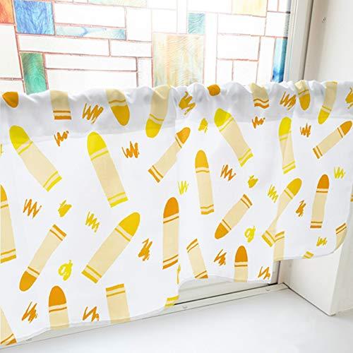 NOBORIYA のぼり屋 カフェカーテン クレヨン 1000×450mm オレンジ・41067 (1390447)