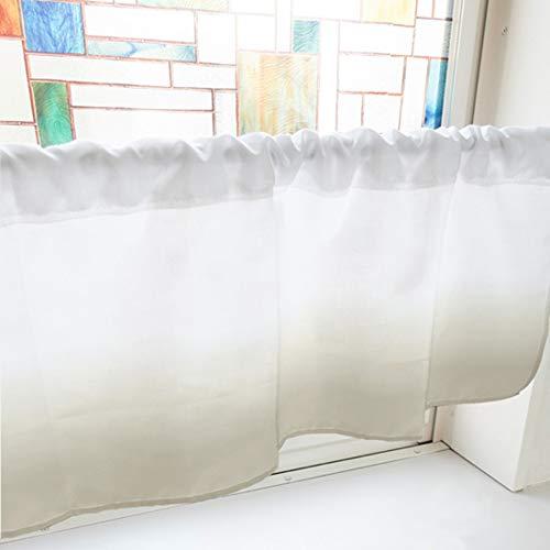 NOBORIYA のぼり屋 カフェカーテン グラデーション 1000×450mm グレー・41267 (1390547)