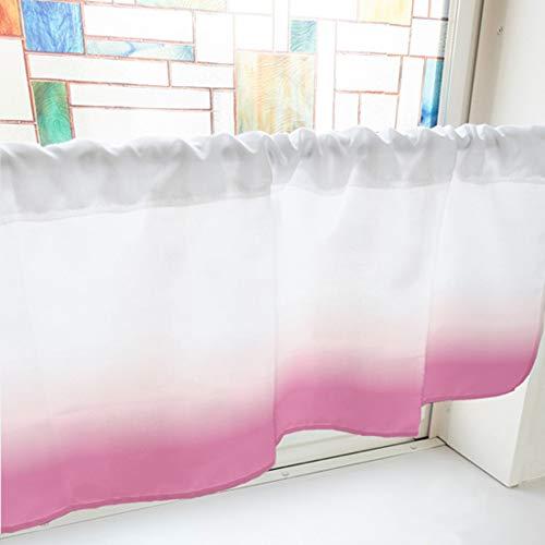 のぼり屋(Noboriya) カフェカーテン グラデーション 1000×450mm ピンク・41271 (1390549)