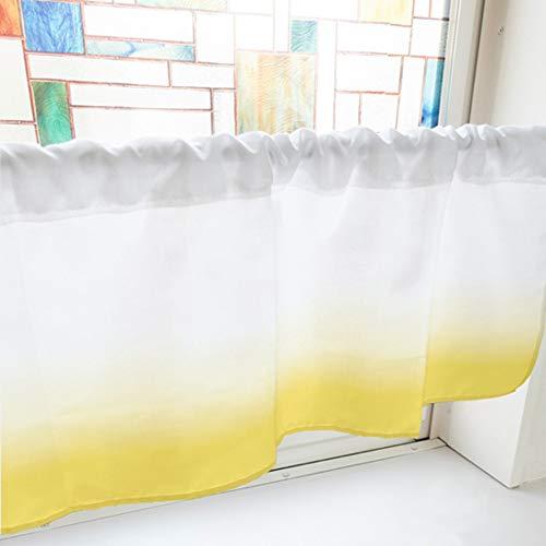 NOBORIYA のぼり屋 カフェカーテン グラデーション 1000×450mm 黄・41275 (1390551)