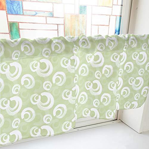 のぼり屋(Noboriya) カフェカーテン 筆丸 1000×450mm 緑・41353 (1390590)