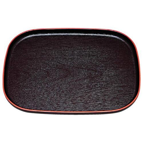 福井クラフト(Fukui Craft) 福井クラフト 尺4大寿木目小判盆黒天朱 50307880 (1873615)