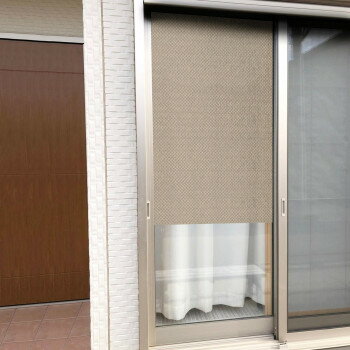 明和グラビア 窓に貼る日除け名人 HMM-920112 92cm×120cm BR (1773093)