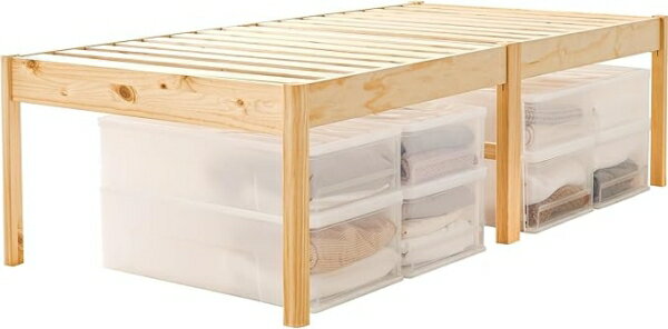 HAGIHARA 萩原 組立簡単 シングルベッド MB-5249SNA ※北海道、沖縄、離島配送不可