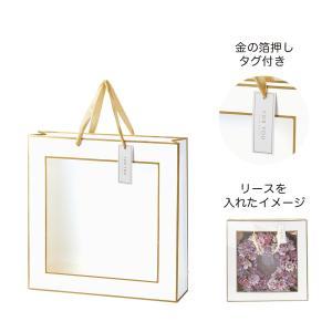 ケー・イー・アイ 窓付きゴールド手提げバッグ L (5273-A)【入数:25】