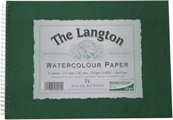 【在庫限即納】クサカベ ラングトン スパイラル 水彩紙 LS-F4 (2147818)