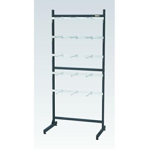 サカエ ラックシステム フックハンガータイプ固定式 892×550×2005mm フック15個付 PLS-20300D (2230449)