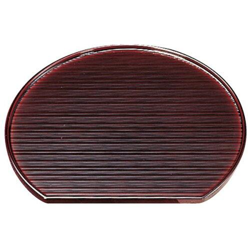 福井クラフト(Fukui Craft) 尺3乱引半月盆 溜 16011960 (2042307)