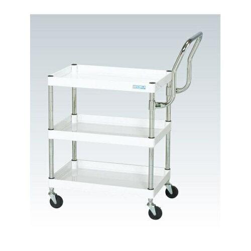 サカエ CSパールワゴン軽量 ハイタイプ取手 パールホワイト CSP-7573LHTW (2228979)