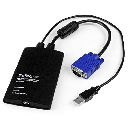 Startech KVM Console to Laptop USB 2.0 Portable Crash Cart Adapter with File Transfer(NOTECONS02)