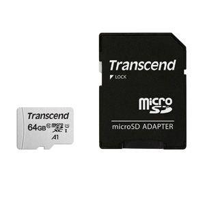 �ȥ�󥻥�ɥ���ѥ� 64GB��microSDXC�����ɡ�UHS-I��U1���SD�����ɥ����ץ�ͭ TS64GUSD300S-A 1��