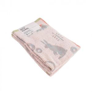 コスギゼン(Kosugizen) 無撚糸ボスケットフェイスタオル2枚組 ピンク SI-24325-2PK (2209449)