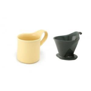 ZERO JAPAN ゼロジャパン ZEROJAPAN(ゼロジャパン) ドリッパー＆カフェマグセット SGY/BK DMZ-15 (2146062)