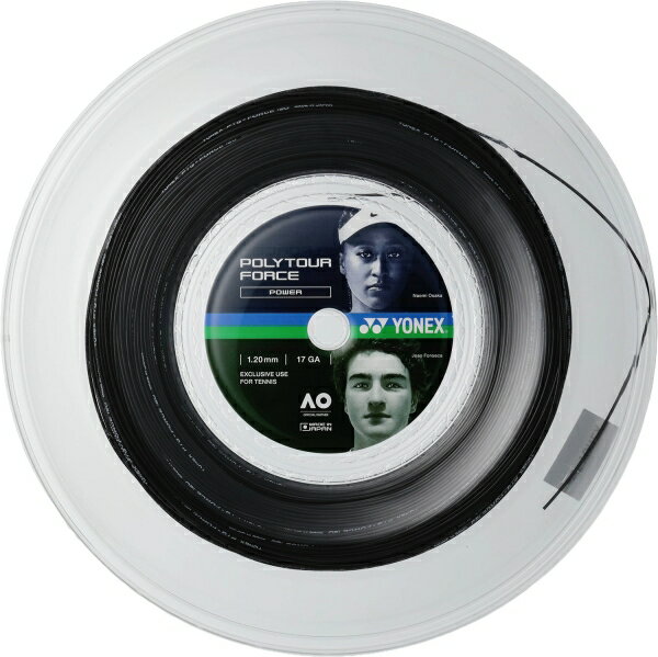 YONEX ヨネックス ポリツアーフォース120(200M) (PTFO20R2) [色 : ブラック]