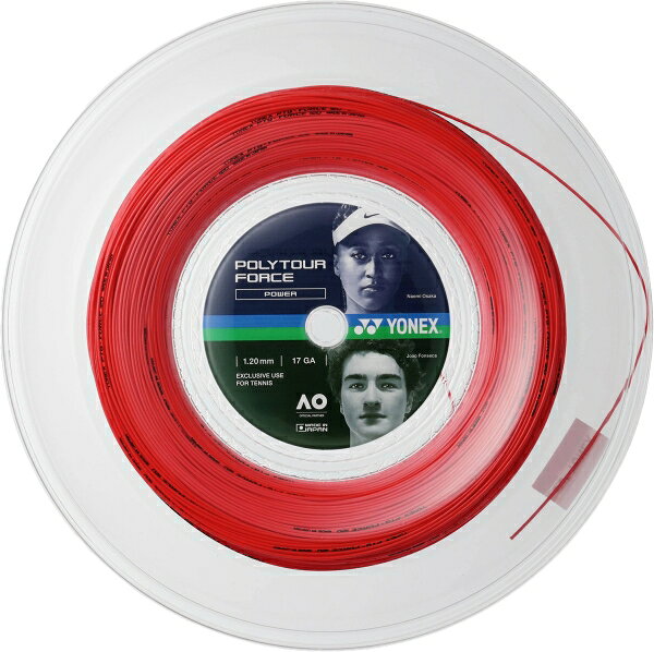 YONEX ヨネックス ポリツアーフォース120(200M) (PTFO20R2) [色 : ブライトレッド]