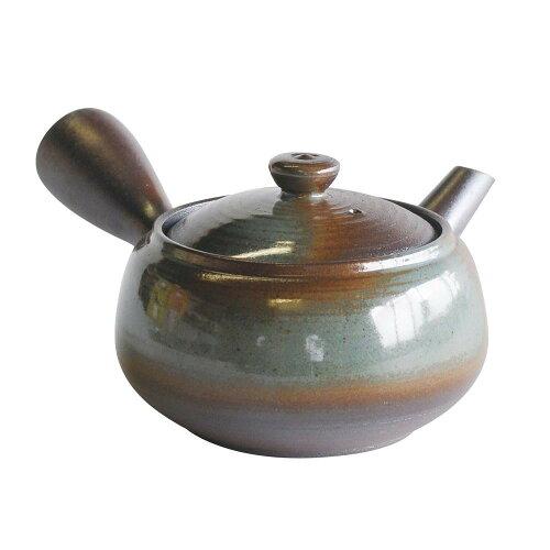 マルヨシ陶器 A-7136 急須 1.5号南蛮福形 青釉 萬古焼 (2244155)