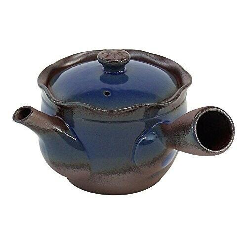 マルヨシ陶器 G-7191 急須 1.5号はなかご青 丸網 萬古焼 (2244185)