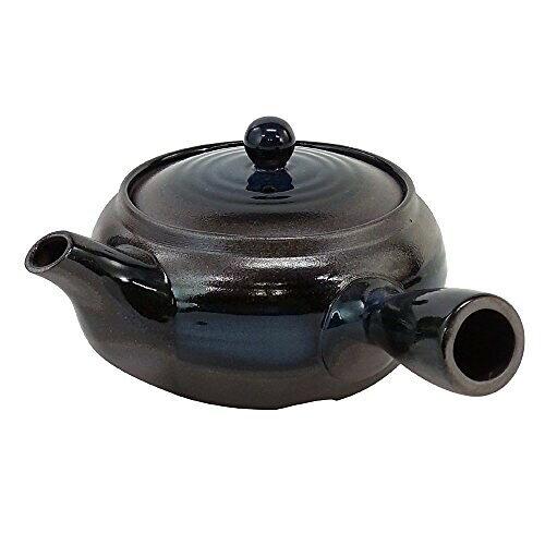 マルヨシ陶器 B-7444 急須 2.0号平形(ナマコ巻) 萬古焼 (2244168)