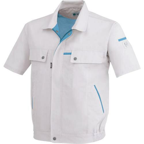 XEBEC ジーベック ジーベック(XEBEC) 1551 クレスタ21半袖ブルゾン シルバーグレー 4L (1992711)