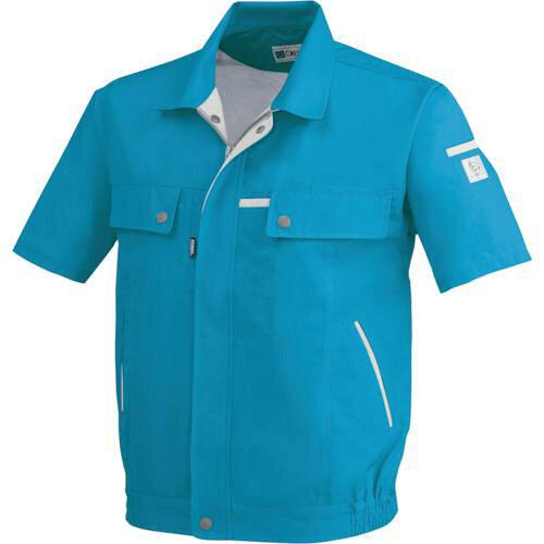 Work Clothes - XEBEC ジーベック ジーベック(XEBEC) 1551 クレスタ21半袖ブルゾン ターコイズブルー SS (1992721)