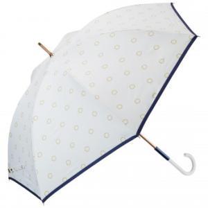 ウォーターフロント(Waterfront) umbulatio エアリーライトUVブロック 長傘55cm ロープドット オフホワイト S155-1112WH2-BI (2206580)