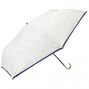 ウォーターフロント(Waterfront) umbulatio スレンダーハンドルUVブロック 折りたたみ傘 53cm ロープドット オフホワイト S353-0878WH2-B0 (2206565)