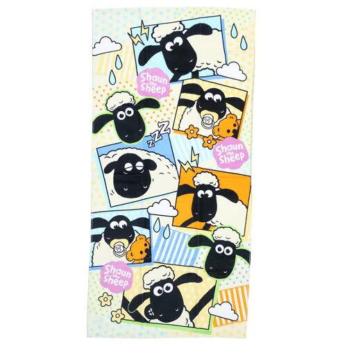 林(Hayashi) 林(HAYASHI) バスタオル ひつじのショーン フレークシール BM482800 (2270035)