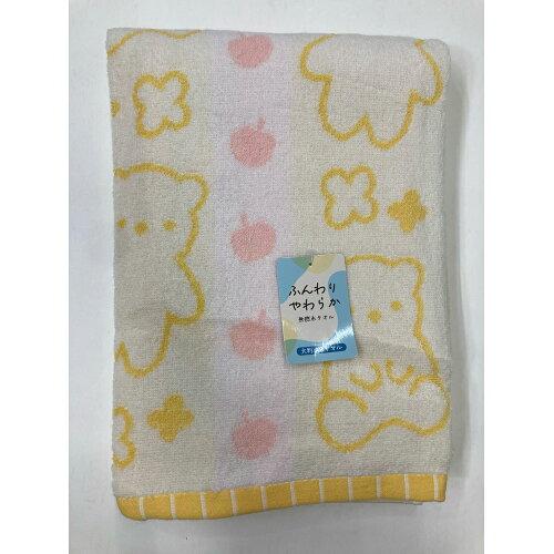 林(Hayashi) 林(HAYASHI) 大判バスタオル パフアニマル クマ オレンジ LN420306 (2269977)