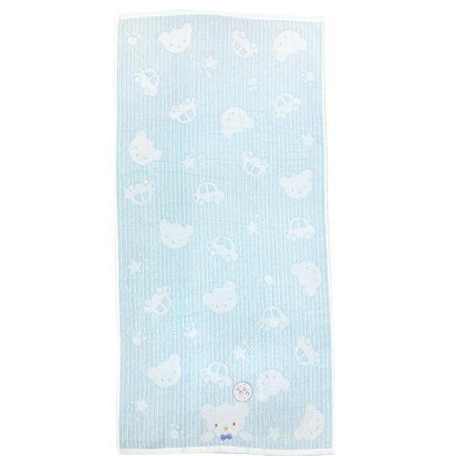 林(Hayashi) 林(HAYASHI) バスタオル スクールベア ブルー BO490501 (2269835)