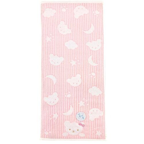 林(Hayashi) 林(HAYASHI) フェイスタオル スクールベア ピンク FO490502 (2269838)